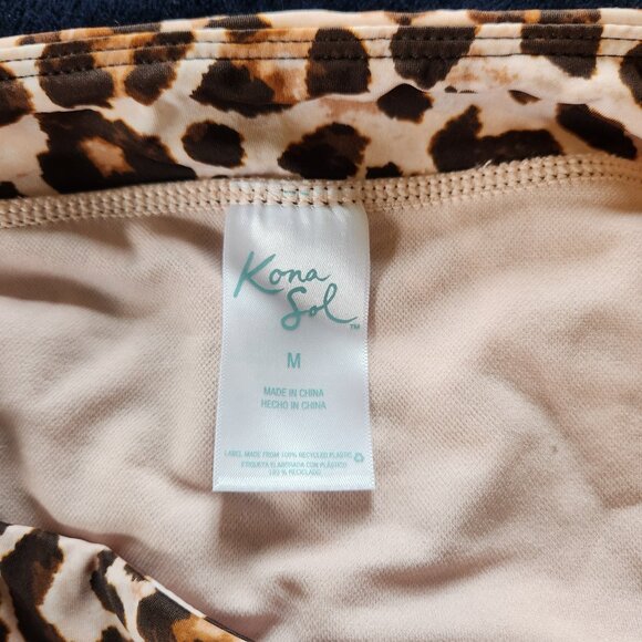 Kona Sol Leopard Bikini Bottom Size M - Picture 4 of 5